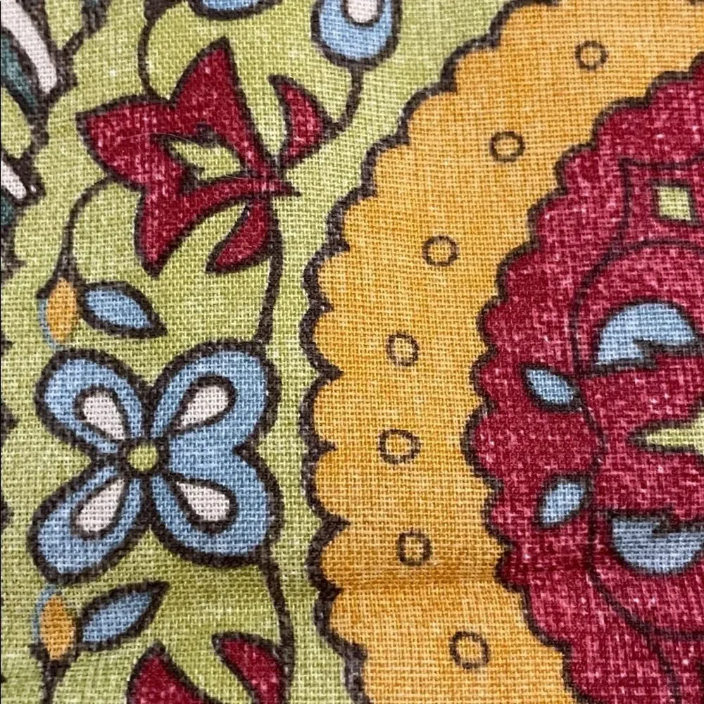 Pottery Barn Della Medallion Pillow Cover 24x24 Cotton Linen Blend Boho